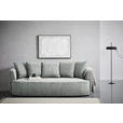 SCHLAFSOFA in Chenille Grau  - Schwarz/Grau, KONVENTIONELL, Kunststoff/Textil (238/74/107cm) - Carryhome