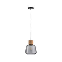 HÄNGELEUCHTE 20,8/110 cm  - Schwarz, KONVENTIONELL, Glas/Metall (20,8/110cm) - Paulmann
