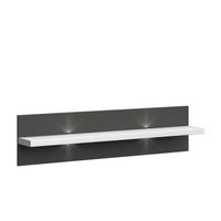 WANDPANEEL Graphitfarben, Weiss Hochglanz  200/32/20 cm  - Weiss Hochglanz/Graphitfarben, Design, Holzwerkstoff (200/32/20cm) - Modante