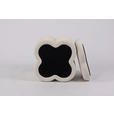 HOCKER in Textil Creme  - Creme, Design, Textil (43/46/43cm) - Xora
