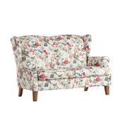 Dvosed večbarvno tekstil - hrast/večbarvno, Konvencionalno, tekstil (160/104/90cm) - Ambia Home
