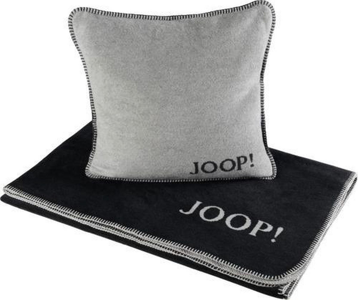 KISSENHÜLLE UNI DOUBLEFACE 50/50 cm  - Anthrazit/Grau, Design, Textil (50/50cm) - Joop!
