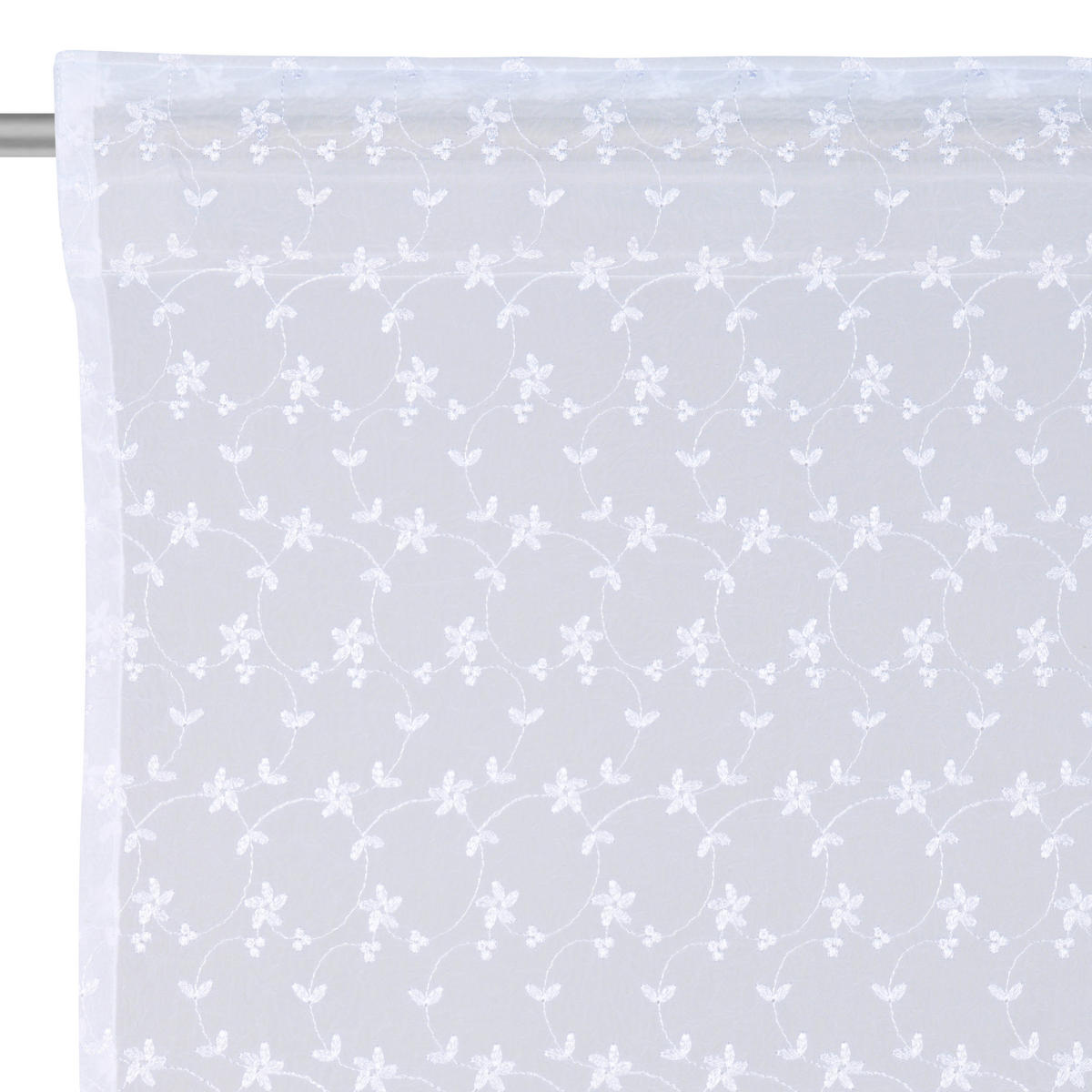 KONČANA ZAVESA  pol prosojno   140/180 cm  - bela, tekstil (140/180cm) - Esposa