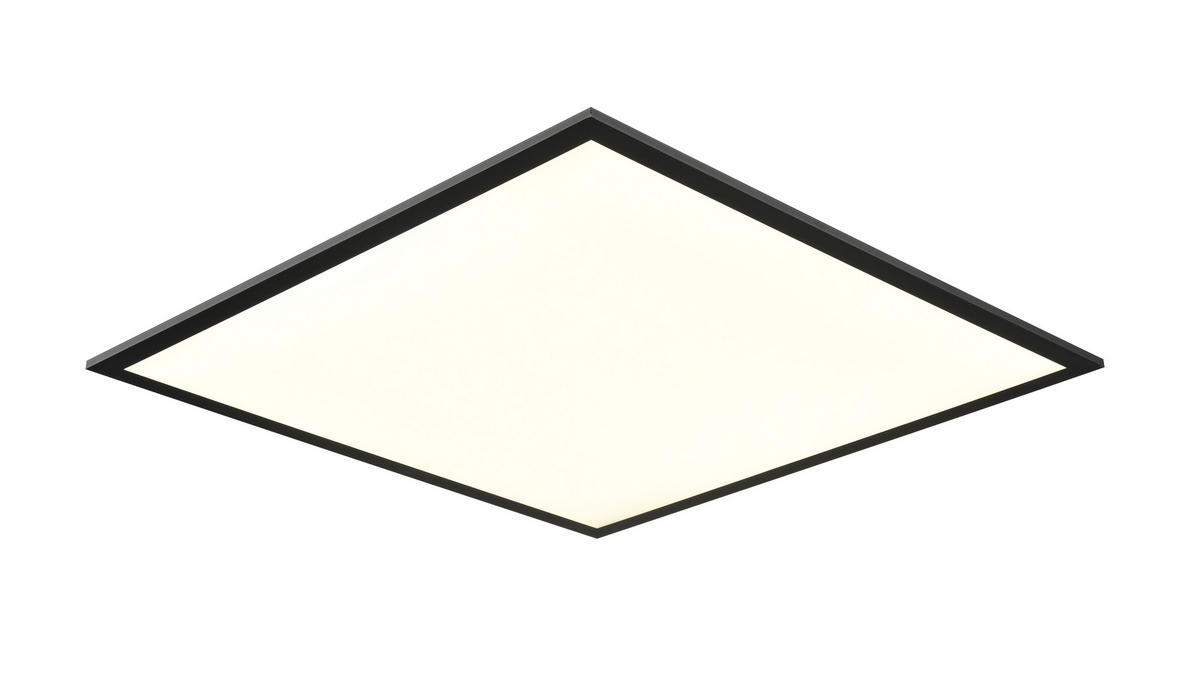 LED-PANEEL 60/60/4,5 cm   - Schwarz/Weiß, Basics, Kunststoff/Metall (60/60/4,5cm) - Novel