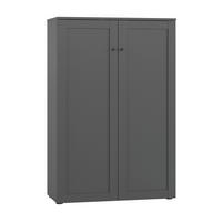 SCHUHSCHRANK  in 81/122/38 cm  - Anthrazit/Schwarz, MODERN, Holzwerkstoff/Kunststoff (81/122/38cm) - Boxxx