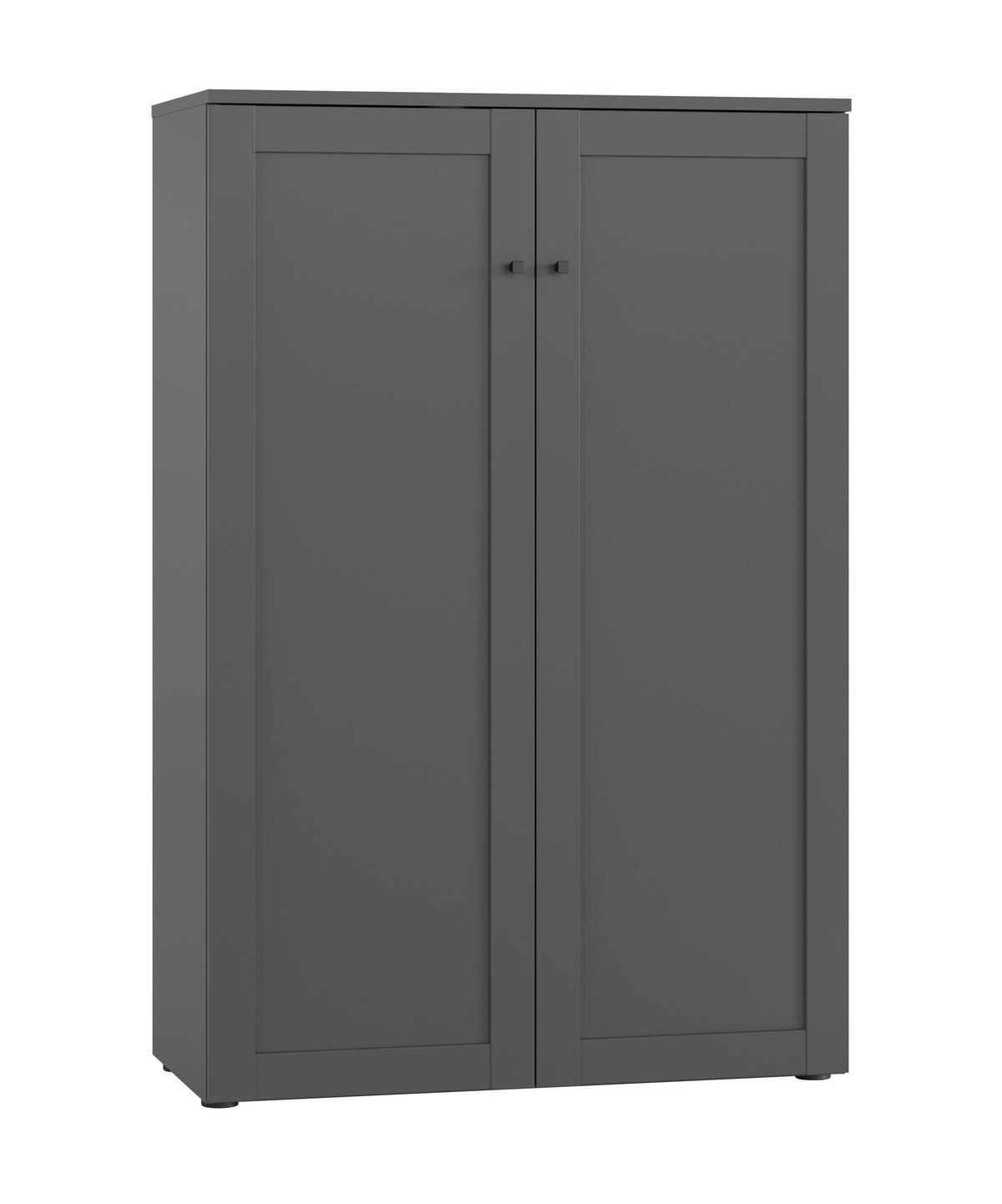 SCHUHSCHRANK  in 81/122/38 cm  - Anthrazit/Schwarz, MODERN, Holzwerkstoff/Kunststoff (81/122/38cm) - Boxxx