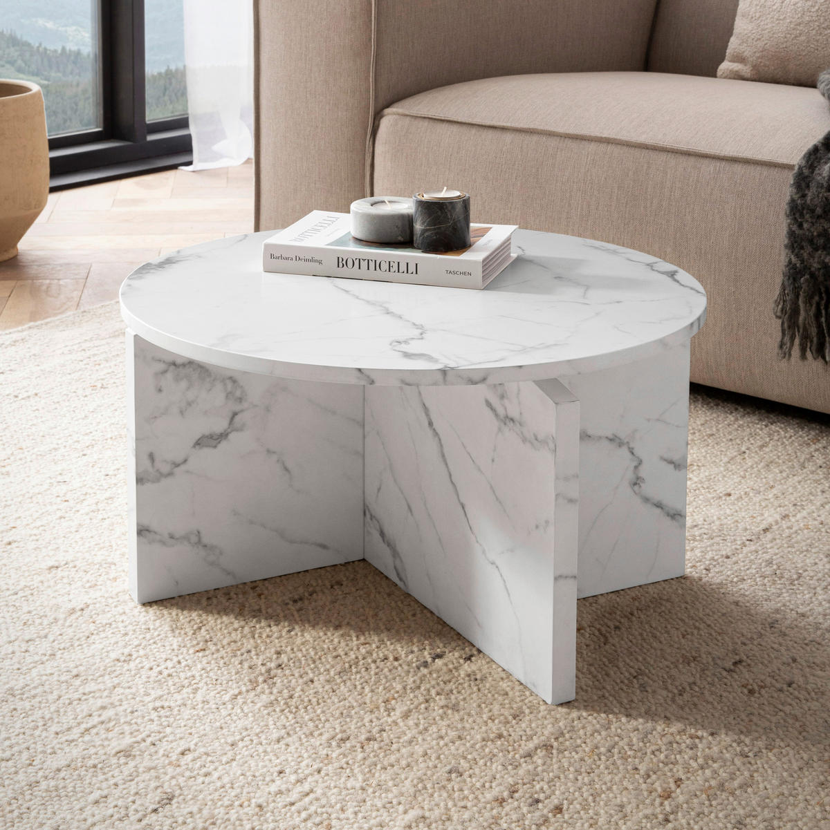 COUCHTISCH in Holzwerkstoff 60/60/33 cm  - Weiß, Design, Holzwerkstoff (60/60/33cm) - Livetastic