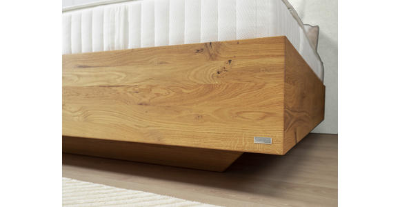 BOXSPRINGBETT 180/200 cm in Wildeiche, Grauweiß - Wildeiche/Grauweiß, Natur, Holz/Textil (180/200cm) - Valnatura