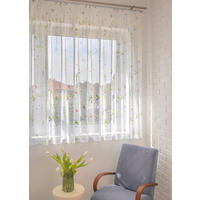 KÉSZFÜGGÖNY áttetsző  - fehér, Basics, textil (300/175cm)