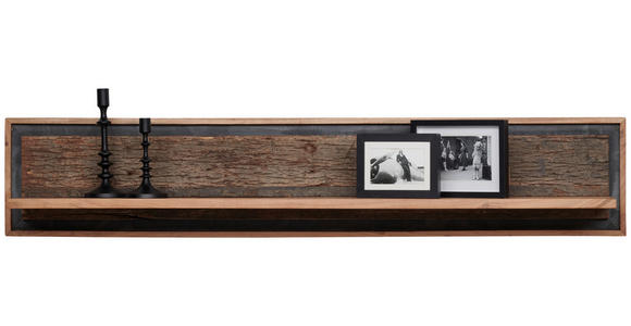 WANDBOARD  160/30/25 cm  - Dunkelgrau/Braun, Trend, Holz (160/30/25cm) - Landscape
