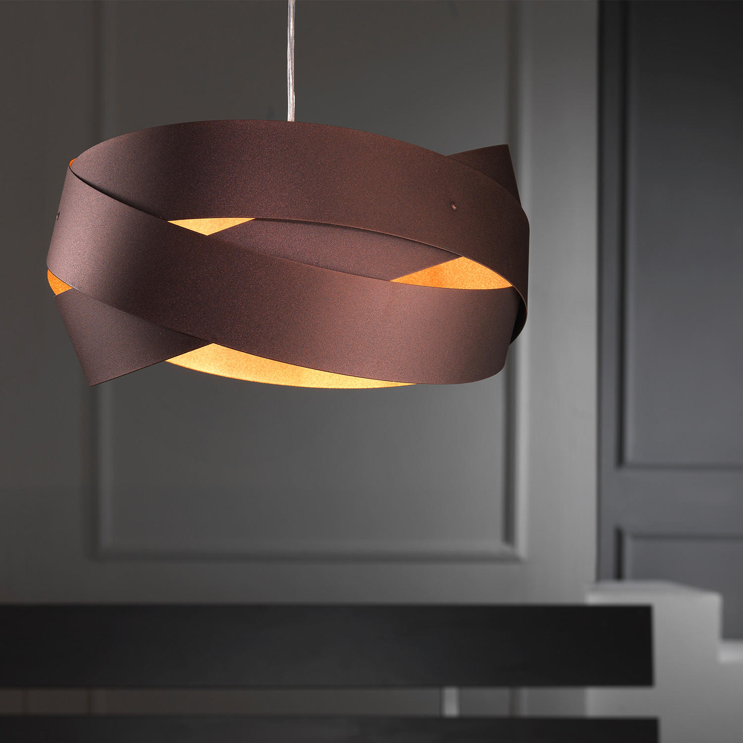 HÄNGELEUCHTE 40/90 cm   - Design, Metall (40/90cm)