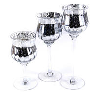 WINDLICHT - Silberfarben, Basics, Glas (9/20cm)