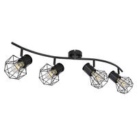 REFLEKTOR  Priska   80/22,5/19 cm          - črna, Konvencionalno, kovina (80/22,5/19cm) - Globo