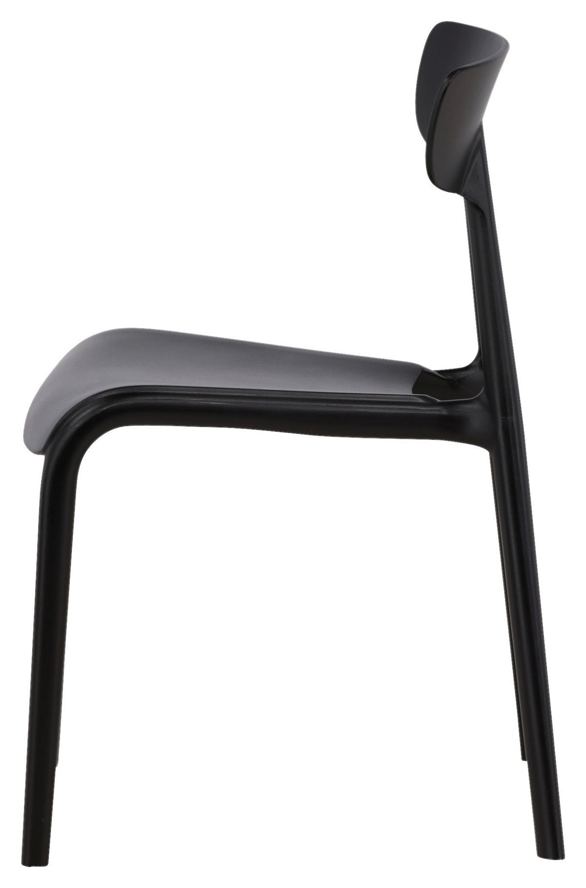 STOLSET slät  - svart, Design, plast (49/79.5/54cm) - Livetastic