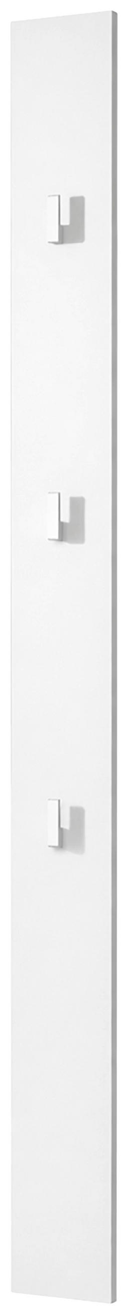 GARDEROBENPANEEL 12/150/2 cm  - Weiss, Design, Holzwerkstoff (12/150/2cm) - Livetastic