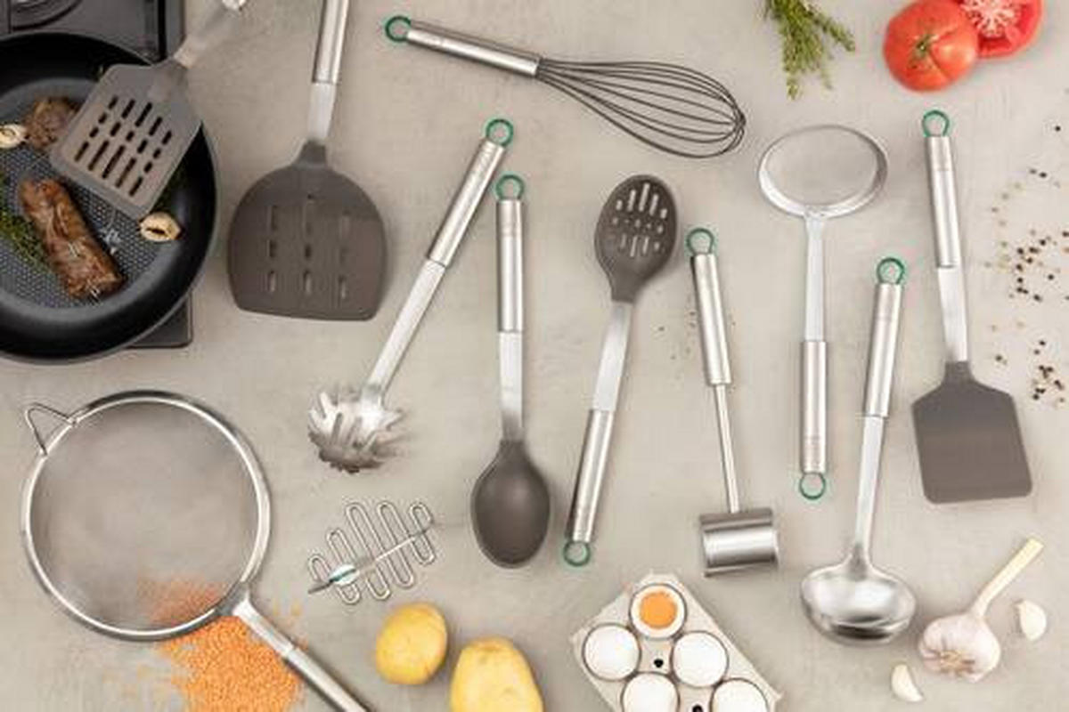 SCHÖPFLÖFFEL  - Silberfarben/Grau, Design, Metall (30,5cm) - Chefkoch+Fackelmann