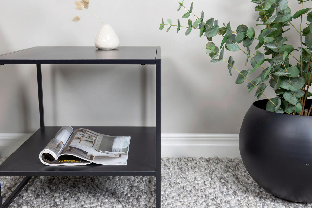 SIDOBORD i metall 50/50/50 cm  - svart, Design, metall (50/50/50cm) - Livetastic