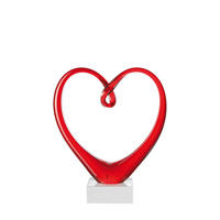 SKULPTUR - Rot, Trend, Glas - Leonardo