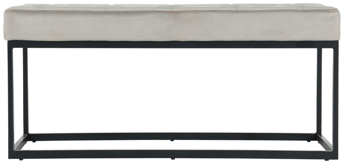 ŠATNÍ LAVICE, 103/47/38 cm - černá/světle hnědá, Design, kov/textil (103/47/38cm) - MID.YOU
