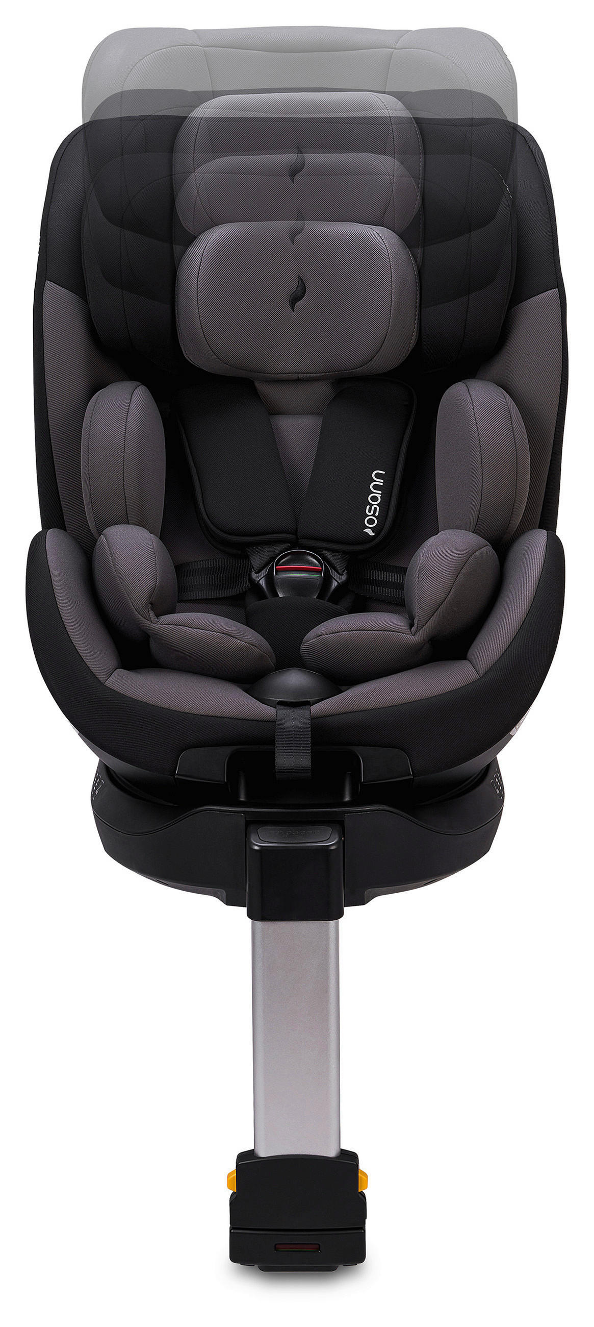 REBOARDER-KINDERSITZ HERO360 SL Twill Black  - Schwarz, Basics, Kunststoff/Textil (44/65/55cm) - Osann