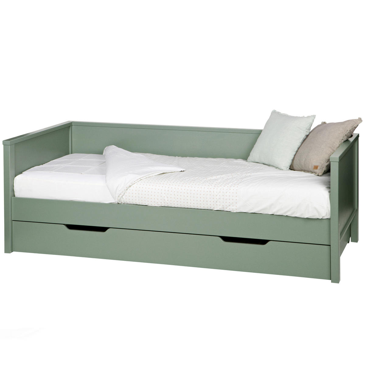 BETT 90/200 cm  in Jadegrün  - Jadegrün, Basics, Holz (90/200cm) - MID.YOU