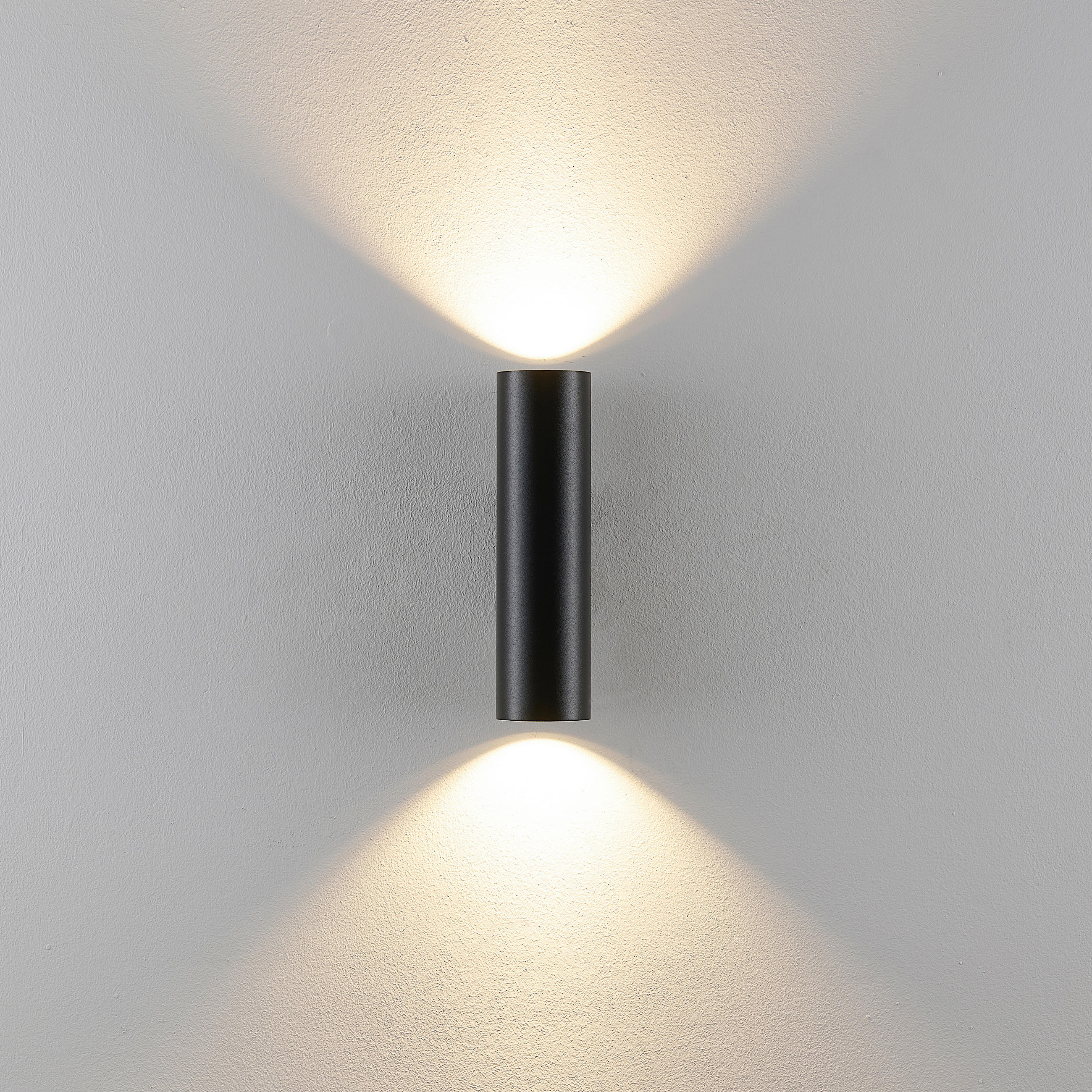 VÄGGSTRÅLKASTARE Can 7/6/23 cm   - svart, Design, metall (7/6/23cm)