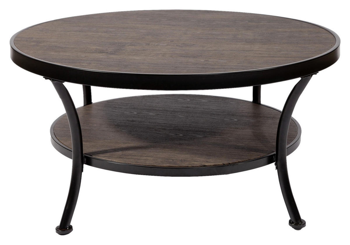 SOFFBORD i trämaterial, metall 91/55 cm  - brun/svart, Design, metall/trämaterial (91/55cm) - Best Price