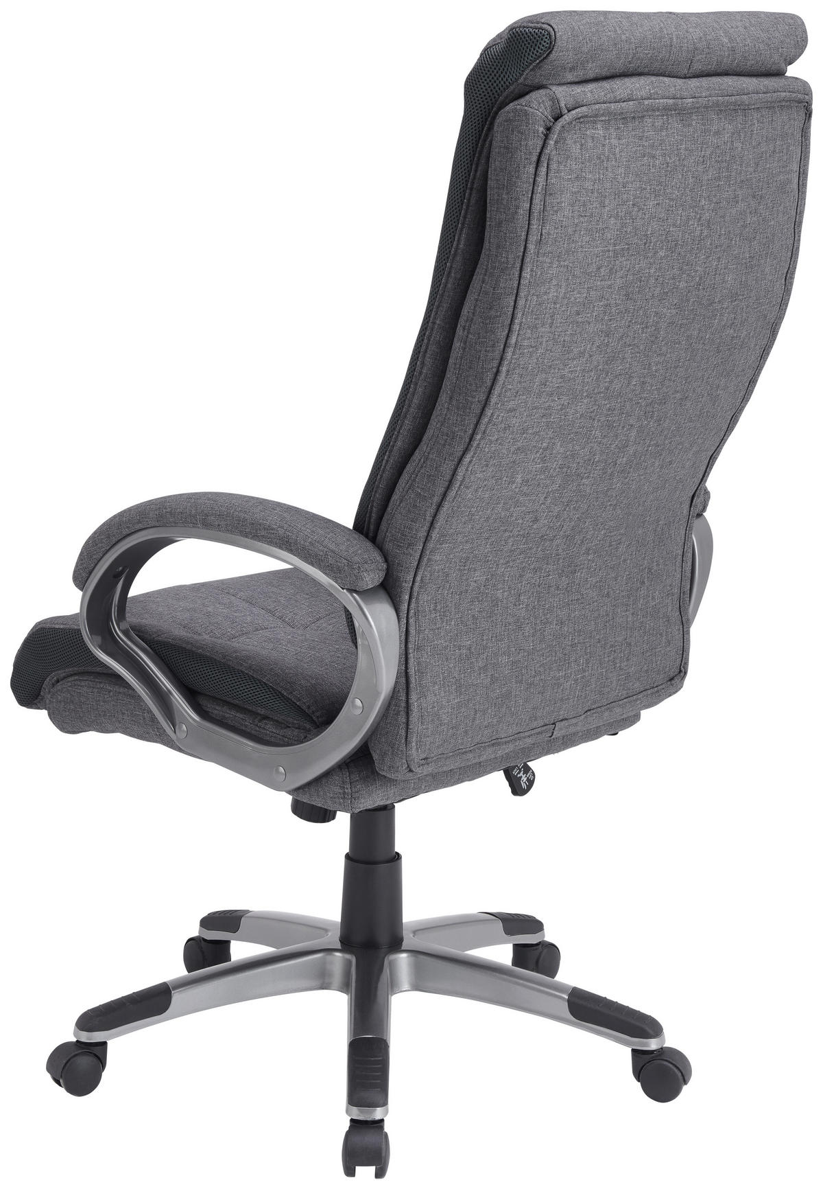 Scaun Directorial, țesătură, gri, gri închis - gri închis/negru, Konventionell, plastic/metal (66/122-132/78cm) - Xora