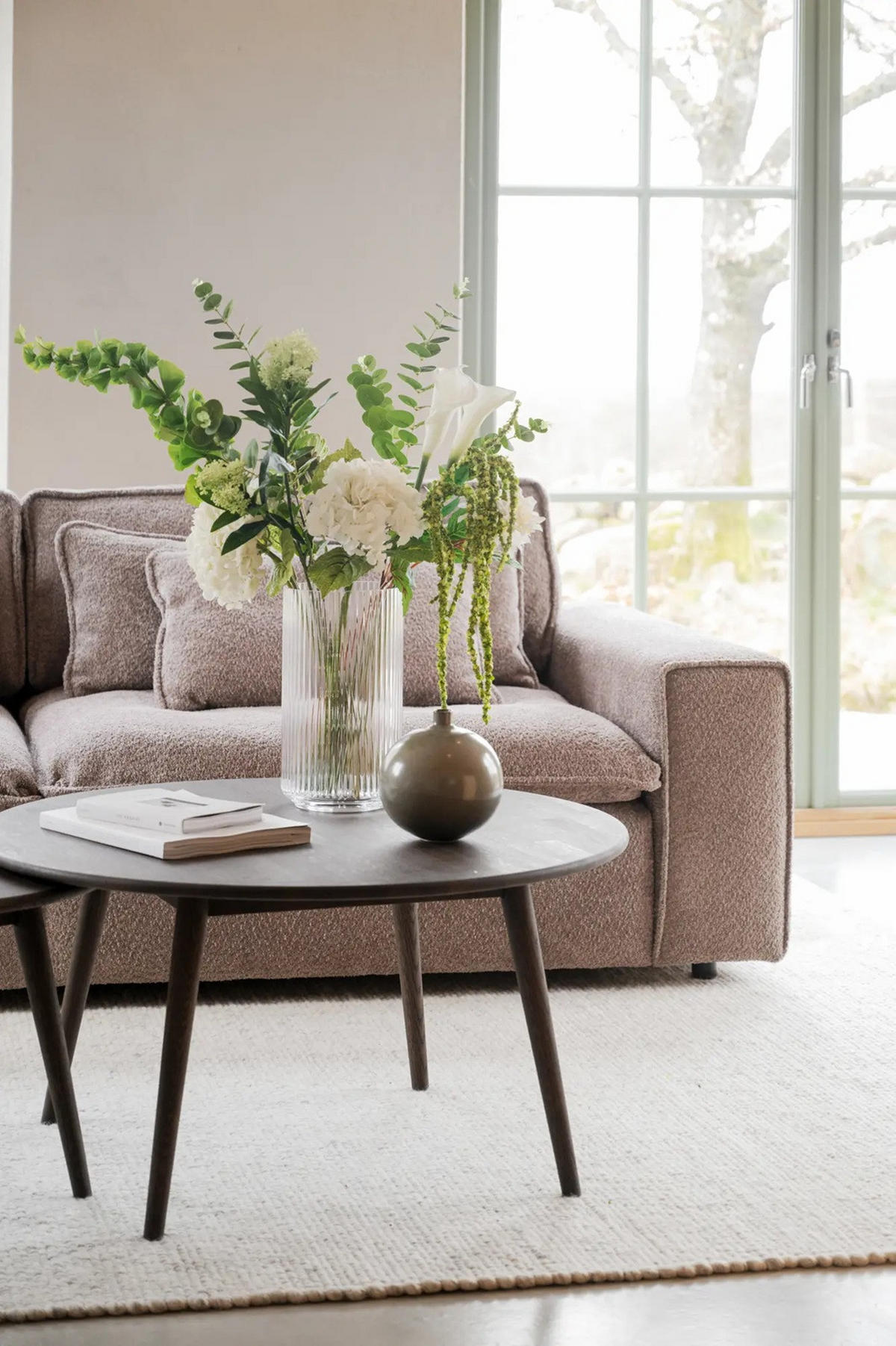 SOFFBORD i trä 90/90/45 cm  - mörkbrun, Klassisk, trä (90/90/45cm) - Rowico