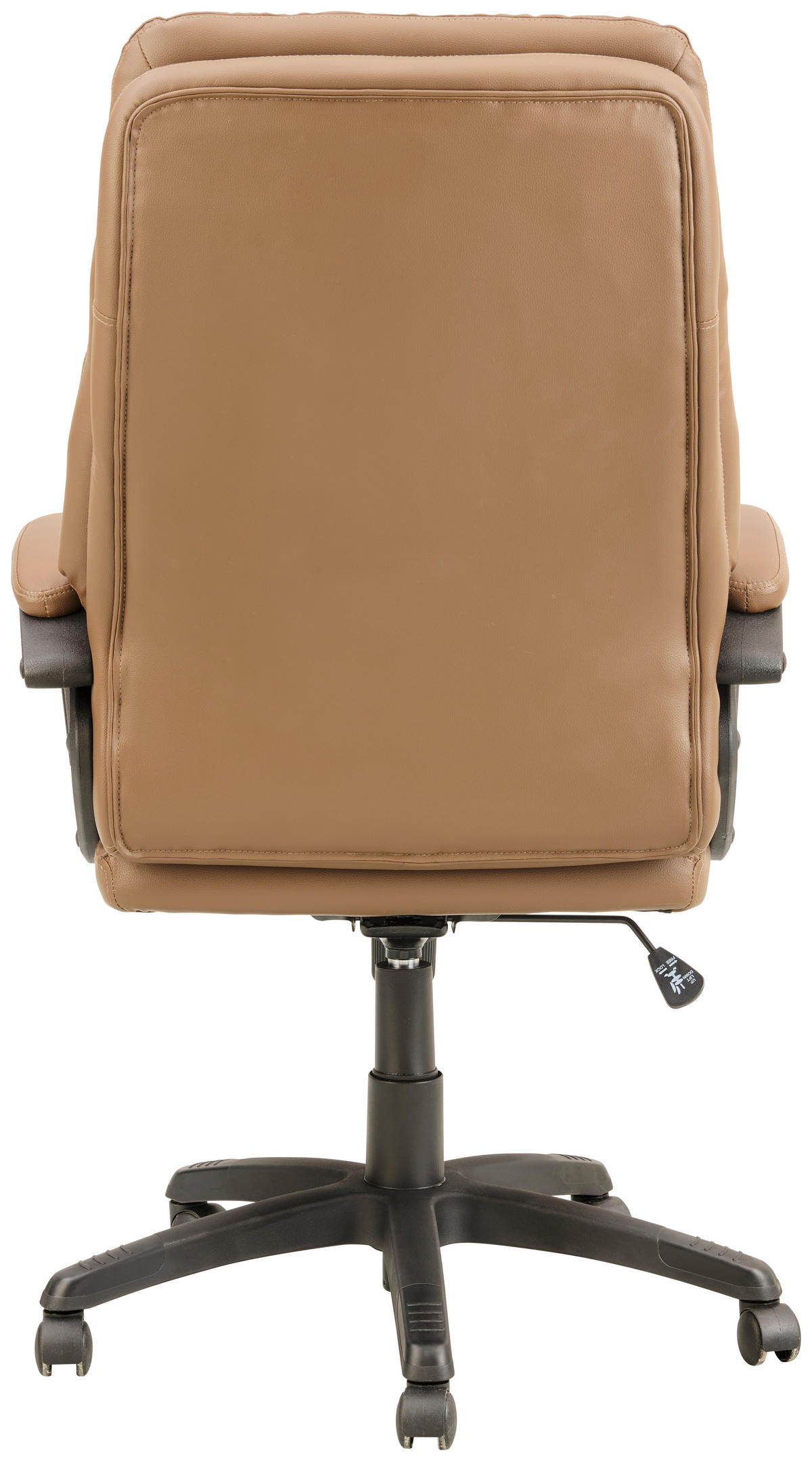 KANCELÁŘSKÉ KŘESLO, vzhled kůže, hnědá, černá - černá/hnědá, Moderní, textil/plast (67/113-122.5/78cm) - MID.YOU