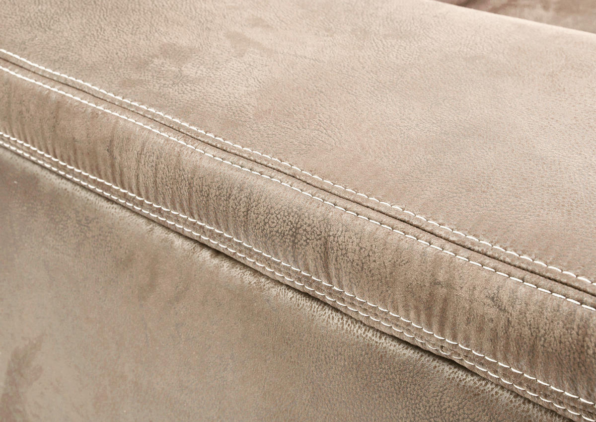 ECKSOFA in Mikrofaser Beige  - Beige, Konventionell, Holz/Textil (243/299cm) - Carryhome