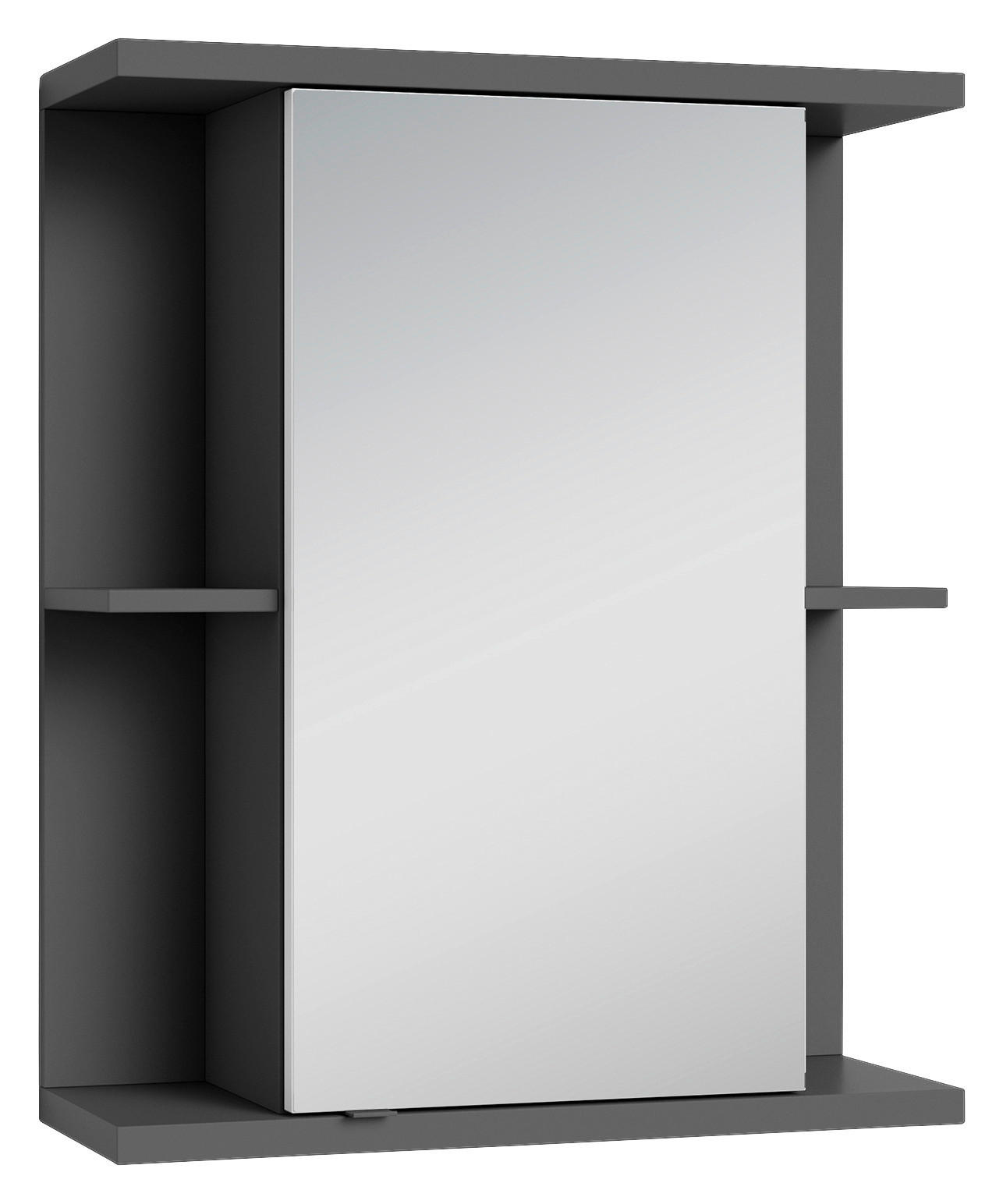 SPIEGELSCHRANK 60/70/25 cm  - Chromfarben/Anthrazit, MODERN, Glas/Holzwerkstoff (60/70/25cm) - MID.YOU