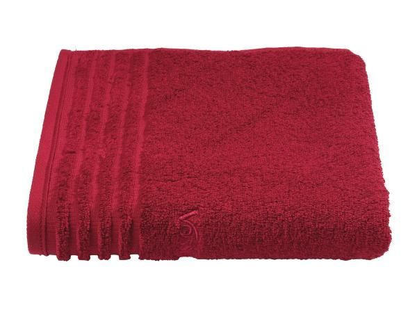 DUSCHTUCH 67/140 cm Vienna Style Supersoft  - Dunkelrot, Basics, Textil (67/140cm) - Vossen
