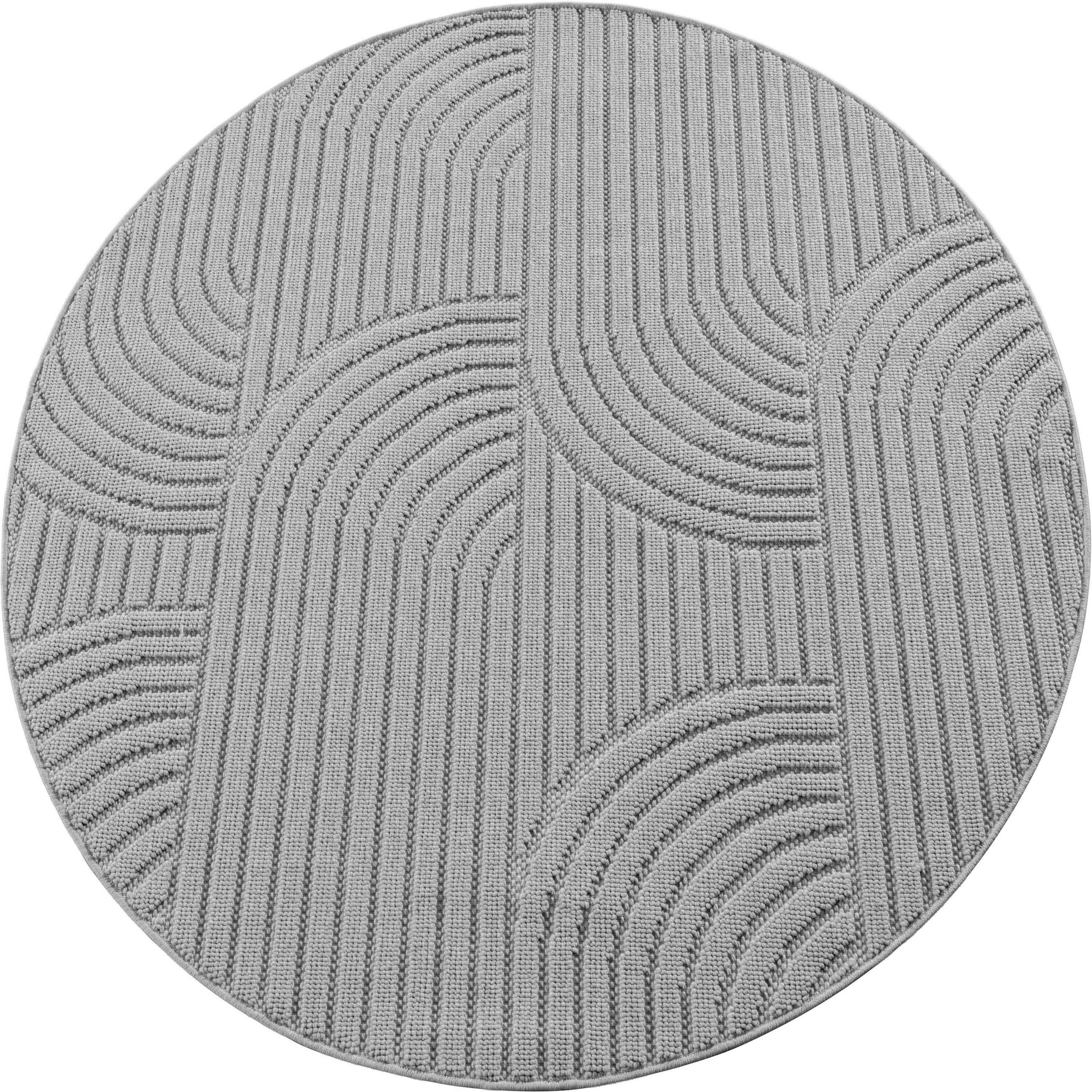 Ayyildiz Flachwebeteppich Helix Silber