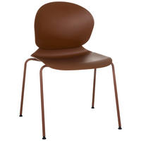 KONFERENČNÍ ŽIDLE - barvy stříbra/červenohnědá, Moderní, kov/plast (56/80/54cm) - MID.YOU