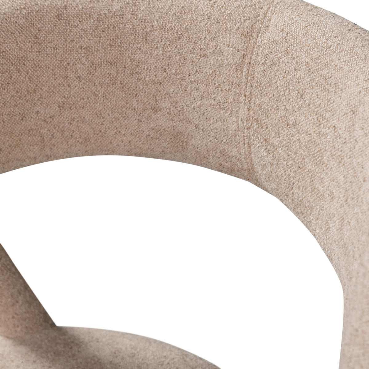 STUHL-SET 2 Stück  in Webstoff Textil  - Sandfarben, MODERN, Textil (51/76/56cm) - Livetastic