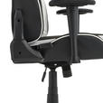 GAMINGSTUHL  in Lederlook, Mikrofaser Schwarz, Weiß  - Schwarz/Weiß, Design, Kunststoff/Textil (72/128-138/72cm) - Xora