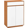 SCHUHSCHRANK  in 72/103/37 cm  - Eichefarben/Weiß, Design, Holz/Holzwerkstoff (72/103/37cm) - Novel