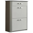 SCHUHSCHRANK in 71/97/34 cm - Chromfarben/Silberfarben, Basics, Glas/Holzwerkstoff (71/97/34cm) - Moderano