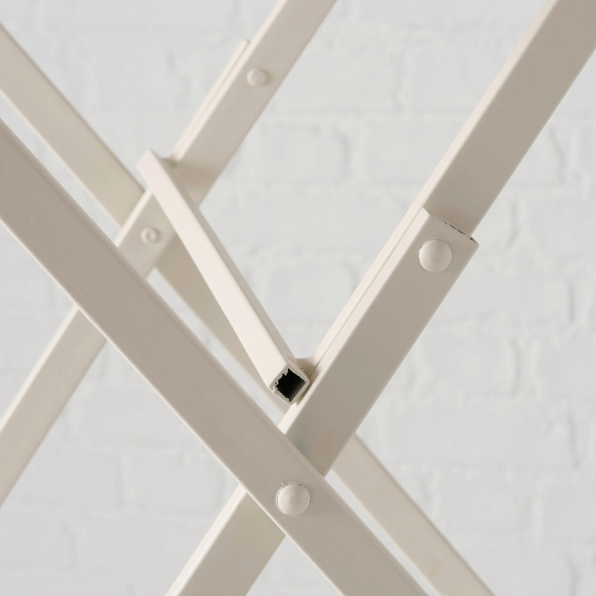 KISASZTAL fém 60,3/48,2/56,6 cm  - fehér, Lifestyle, fém (60,3/48,2/56,6cm)