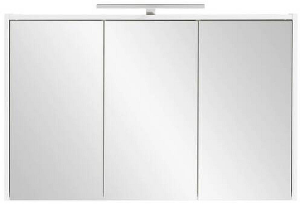 SPIEGELSCHRANK 93,5/60/16 cm  - Weiß Hochglanz/Weiß, MODERN, Glas/Holzwerkstoff (93,5/60/16cm) - MID.YOU
