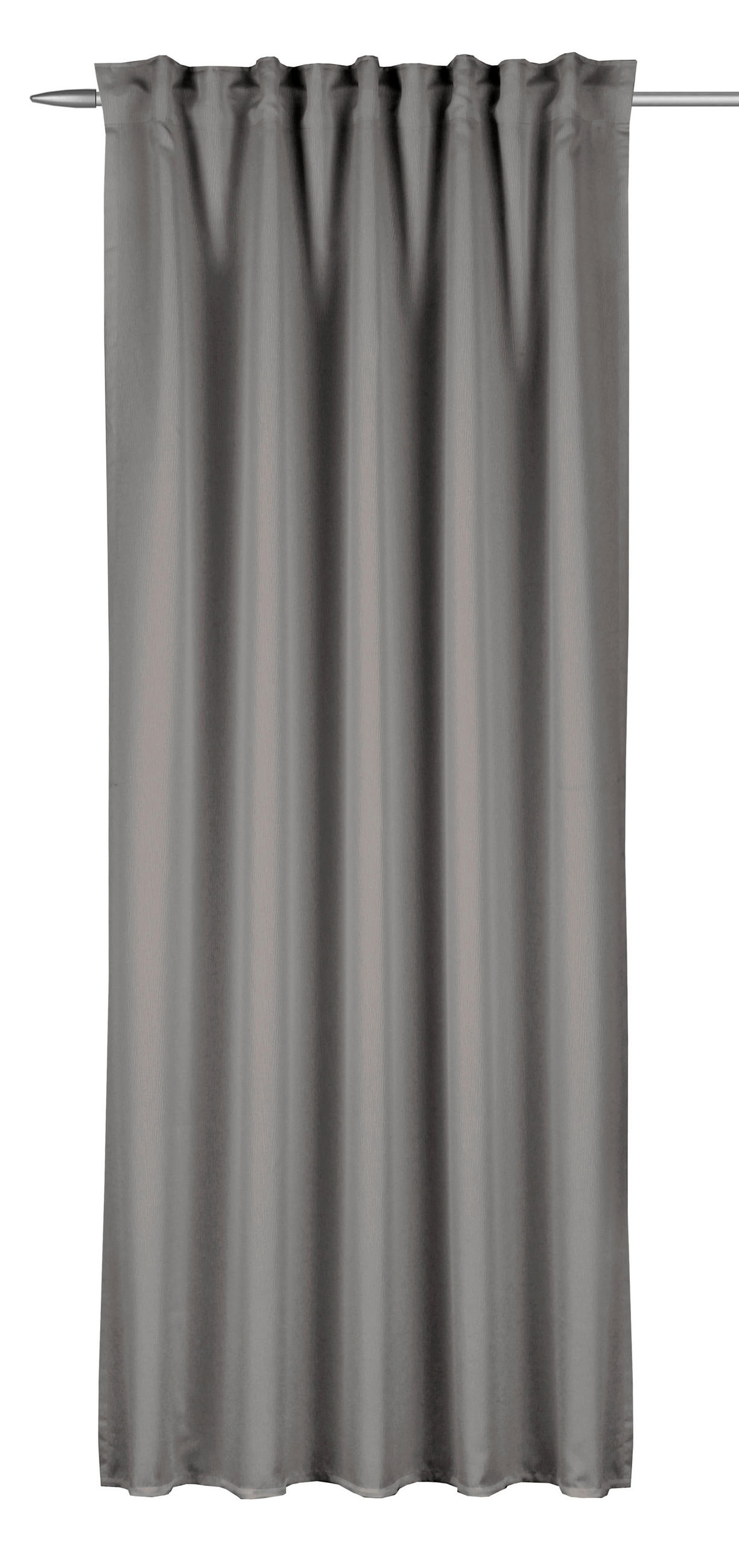 FERTIGVORHANG blickdicht  - Grau, Basics, Textil (135/245cm)