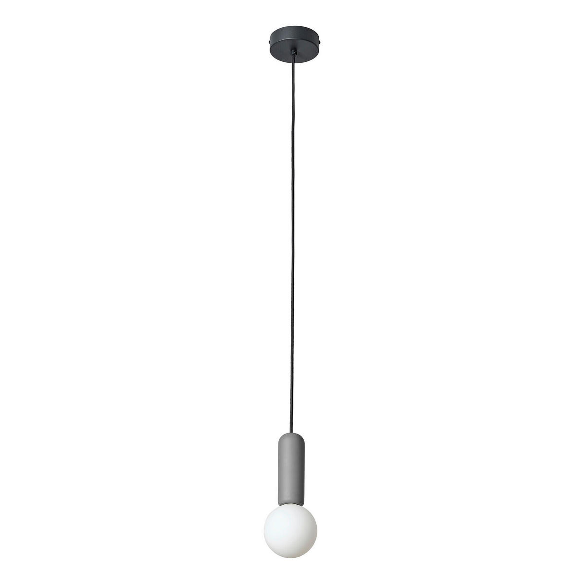 HÄNGELEUCHTE 10/120 cm  - Dunkelgrau, Basics, Stein (10/120cm) - Osram