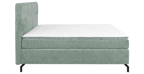 BOXSPRINGBETT 180/200 cm  in Mintgrün  - Schwarz/Mintgrün, Design, Textil/Metall (180/200cm) - Esposa