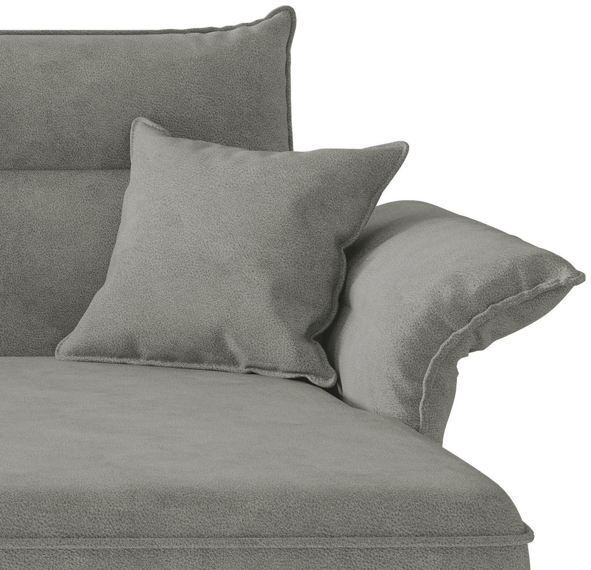 HÖRNSOFFA i flatväv grå  - stålfärgad/grå, Design, metall/textil (265/185cm) - Livetastic