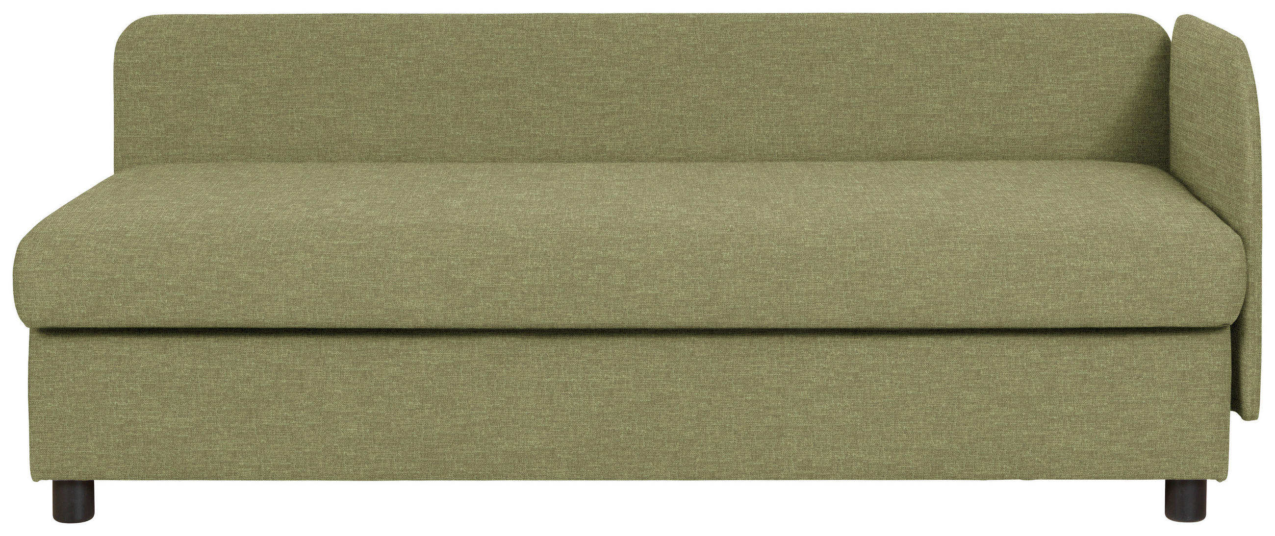 LIEGE in Grün  - Wengefarben/Grün, MODERN, Holz/Textil (206/80/94cm) - Joka