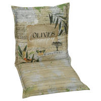 JASTUK ZA STOLICU SA NASLONOM  50/100/8 cm    - zelena/bež, Konvencionalno, tekstil (50/100/8cm) - Ambia Garden