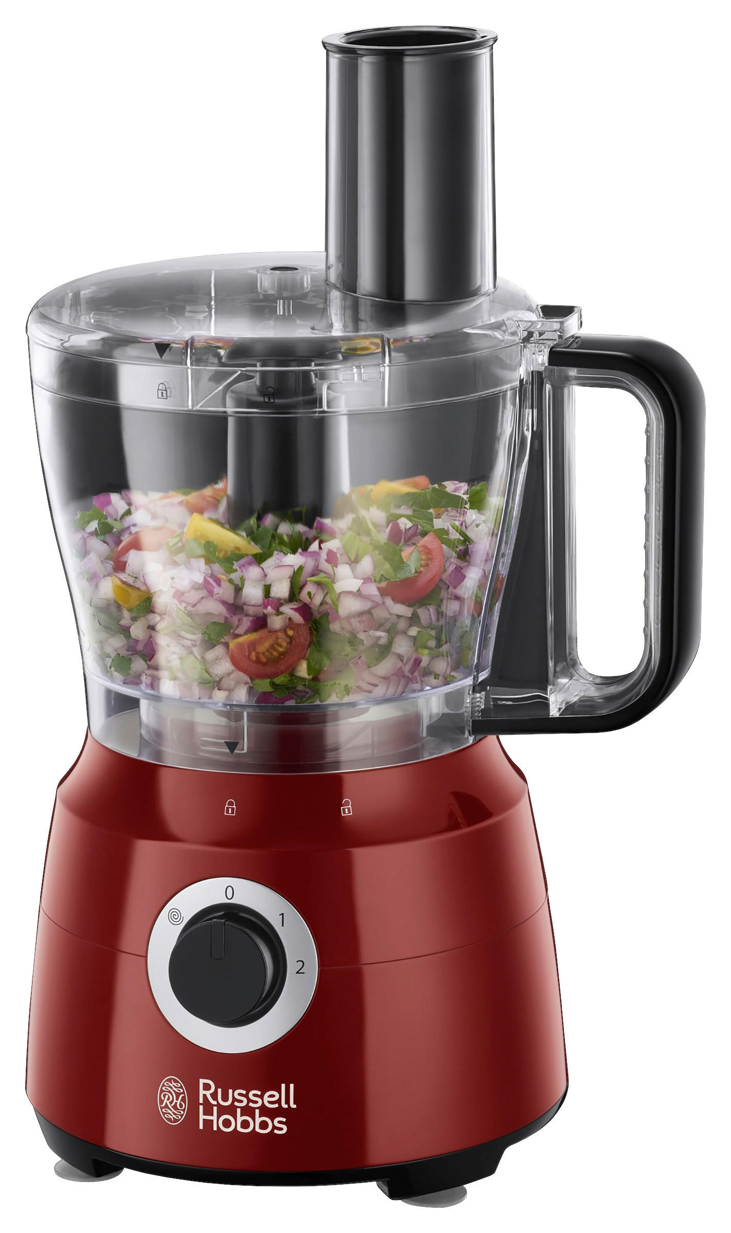 UNIVERSALZERKLEINERER  - Rot/Schwarz, Basics, Kunststoff/Metall (21/40/25cm) - Russel Hobbs