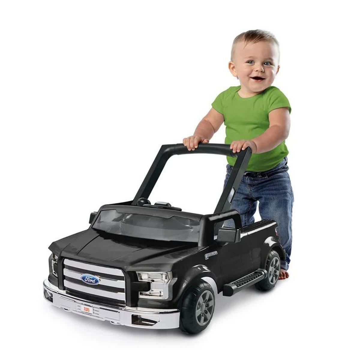 LAUFLERNWAGEN  - Schwarz, Basics, Kunststoff/Textil (71/63,5/50,8cm)