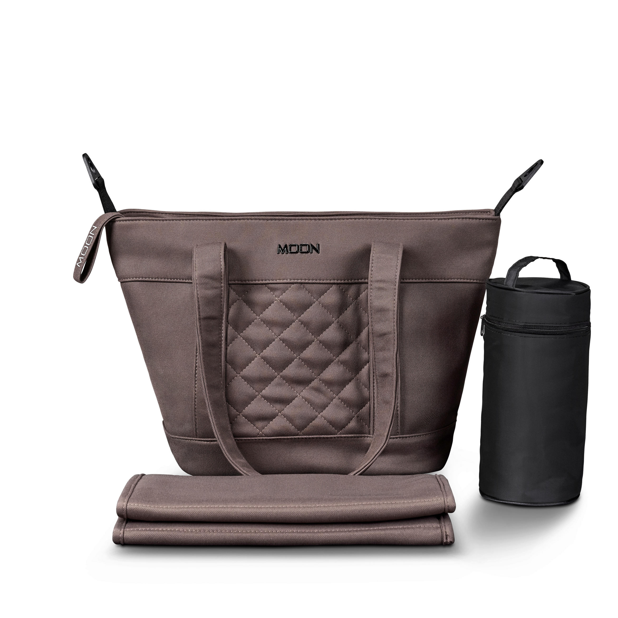 WICKELTASCHE V-Shape Bag  - Graubraun, Basics, Textil (41/16/28cm) - Moon